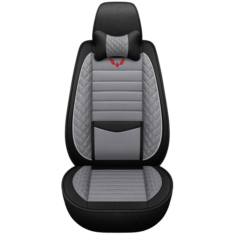 五菱荣光新卡座小卡排单排亚麻坐垫厢货专用全包小货车座椅