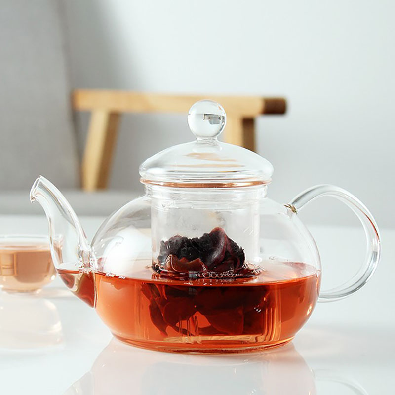 一屋窑高硼硅玻璃茶壶耐热高温加厚茶具花草茶壶泡茶器煮茶壶