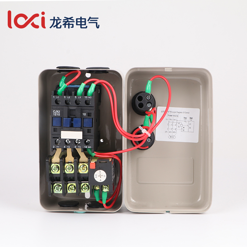 磁力开关 磁力启动器 电机启动器7.5kw 3v三相电风机水泵起动箱