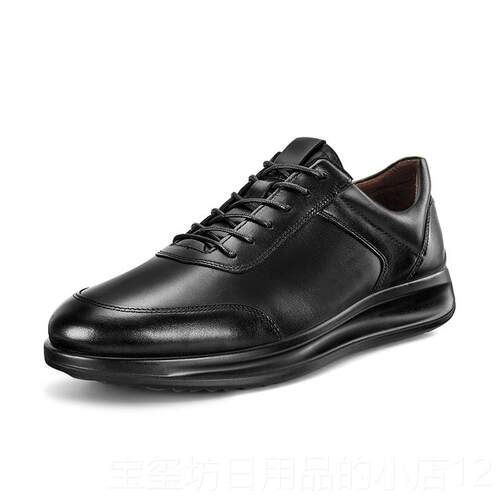 高档奥勒伦真皮休闲皮鞋男款0225春新款层秋纯牛皮软底头牛皮商务