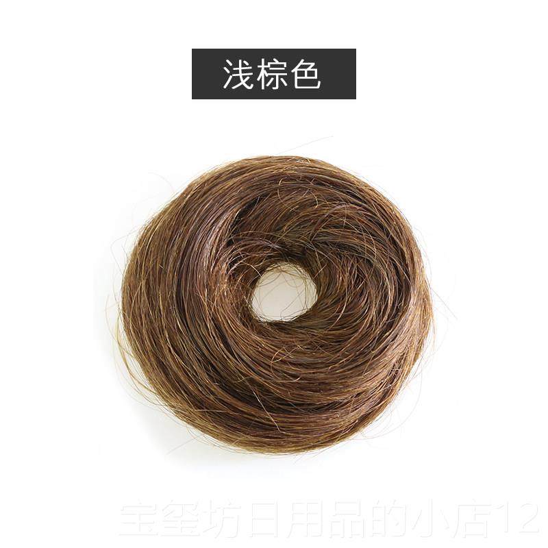 高档半假丸子头发器发饰发包发髻网红头饰盘发圈苞头花真发直发花,美发护发/假发,发包/丸子,淘宝优惠券,粉丝福利购,淘宝优惠卷