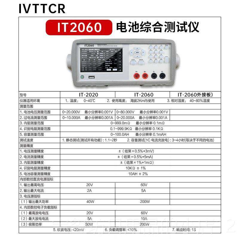 高档艾威锂试电池综合测试仪电池值内阻测仪压电流容量充放电电数