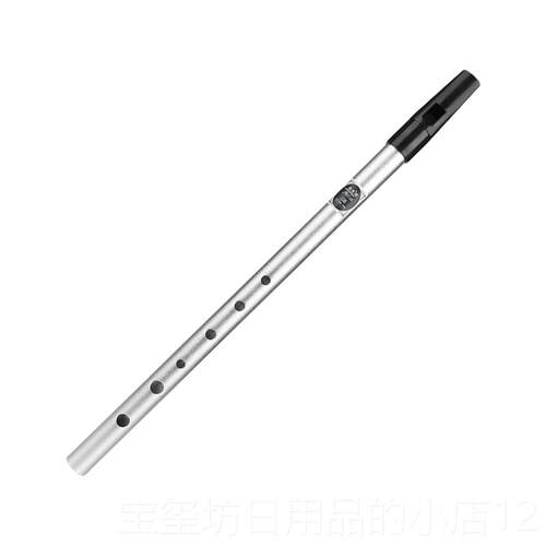 高档尔哨笛6孔高音锡爱笛C调D调初学者入门兰乐笛器竖笛金属直演