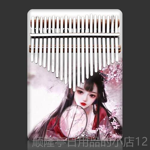 高档21音卡林巴亲手指钢琴拇指琴初者网乐器学生礼物彩色k红ma学l