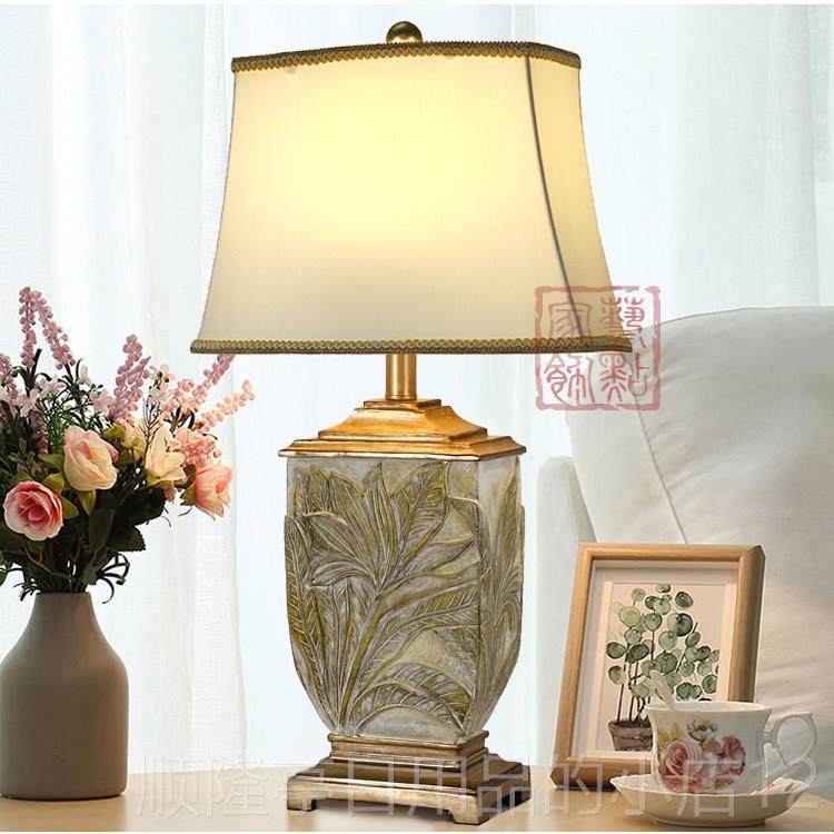 正品出口外销田园花卉欧式台灯 美复古简约客厅头卧装式室床饰灯