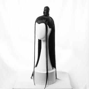 正品古装假发汉服发套长发帅气风co古s侠客手钩男美人全尖男生头