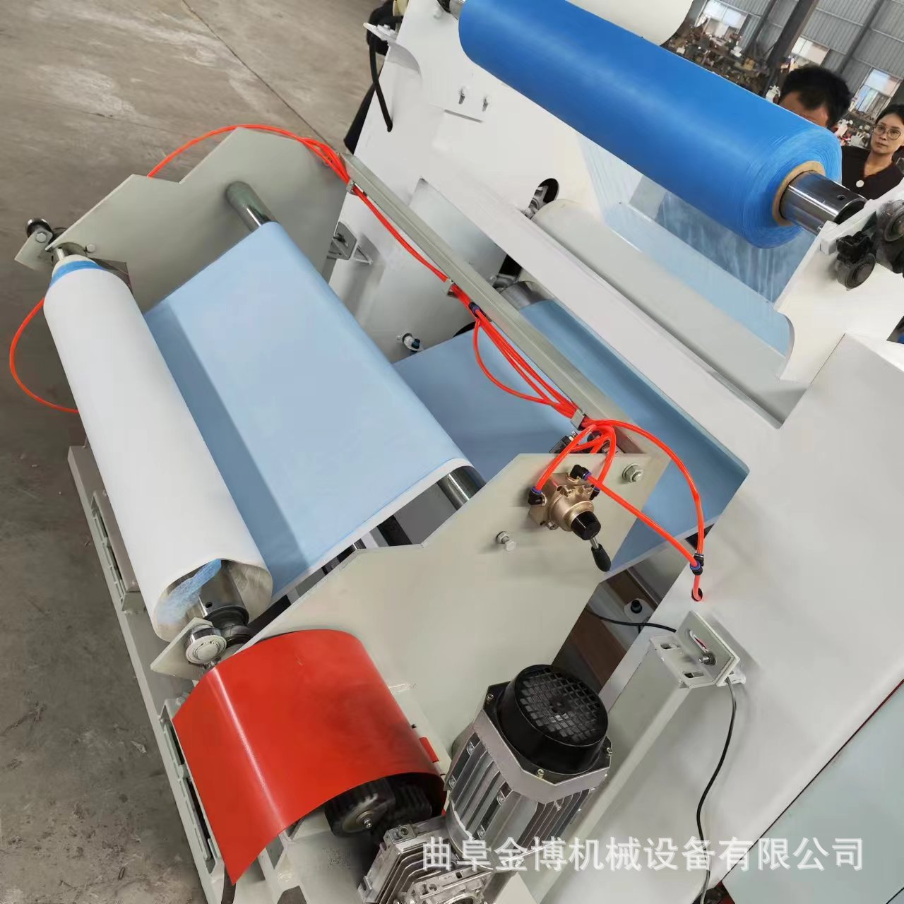 高分子胶膜三聚氰胺纸复合机 两卷复合成一卷 双辊加热烫合机