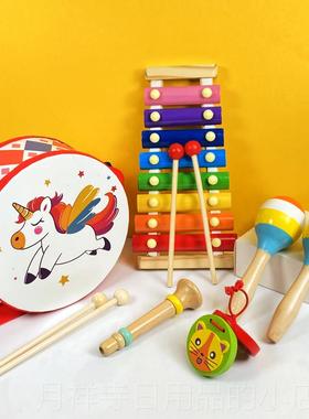 高档儿园打乐击乐器套童装儿音课响板音乐节活动道幼具音乐教学教