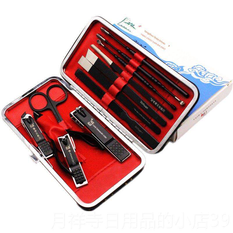 高档扬州三把剪刀指甲套装甲工具指甲修指甲钳套装修脚刀家用刀掏