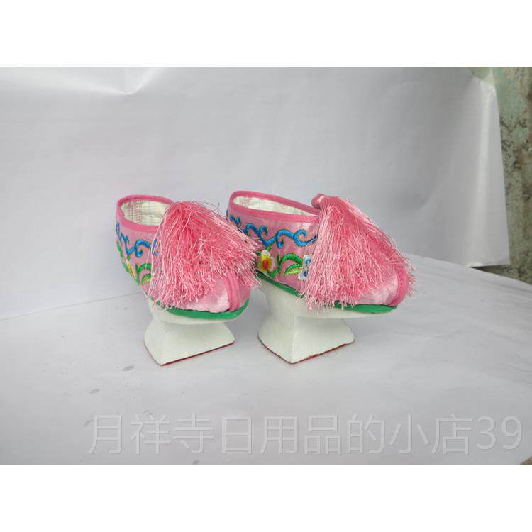高档清朝格格服古装宫服廷服饰秋款满盆族服装宫女公主演出花鞋清