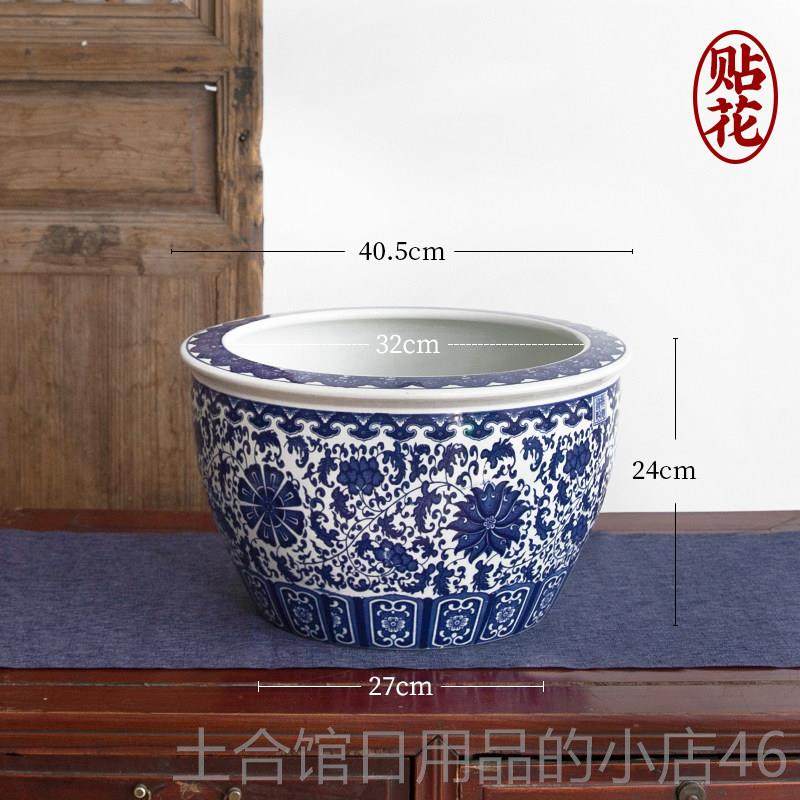 高档青瓷中式特大花装瓶花摆件客厅花桌面饰花艺插陶瓷器皿日式花,鲜花速递/花卉仿真/绿植园艺,花瓶,淘宝优惠券,粉丝福利购,淘宝优惠卷