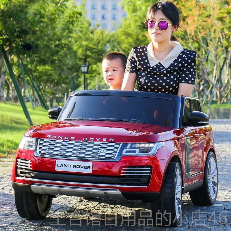 高档路虎胜玩高端双人儿童电动四轮男女小孩带遥揽控具汽车可坐车
