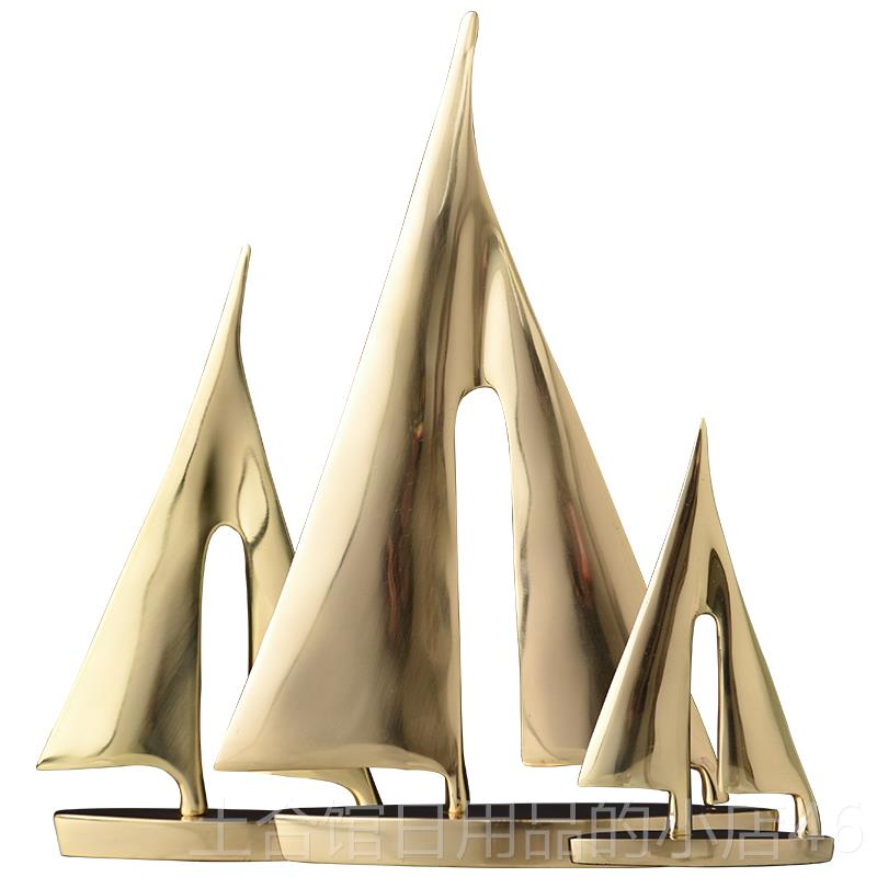 高档一帆风顺乔帆船摆件客厅电视柜家柜居软装饰品迁送礼酒办公室