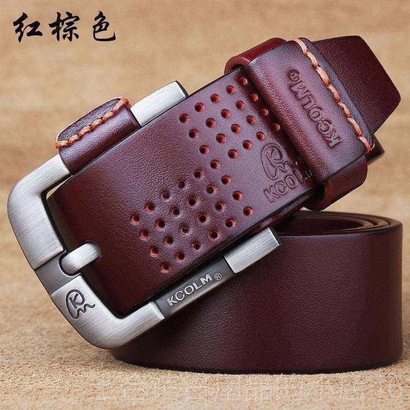 高档头牛皮男纯士皮带 加长皮针扣休闲腰层带 青年时尚潮韩真版百,服饰配件/皮带/帽子/围巾,腰带/皮带/腰链,淘宝优惠券,粉丝福利购,淘宝优惠卷