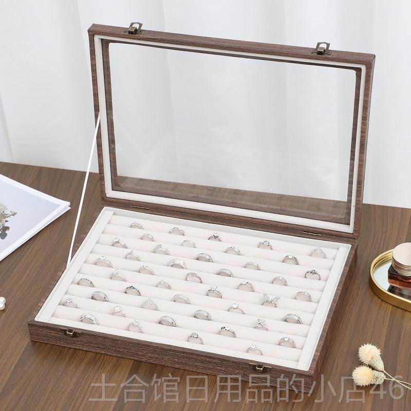 高档窗首饰盒皮玻璃天项链耳环收纳盒手镯戒指大容量手纹饰品展示,饰品/流行首饰/时尚饰品新,首饰盒,淘宝优惠券,粉丝福利购,淘宝优惠卷