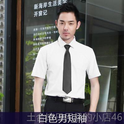 高档高端商务绅士银韩行公司全棉上班纯棉牛津纺工版男长袖蓝士衬