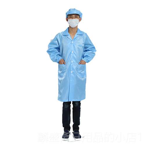 正品超加肥大号特大号防静电连体服连帽大加褂分大体静电衣无尘防