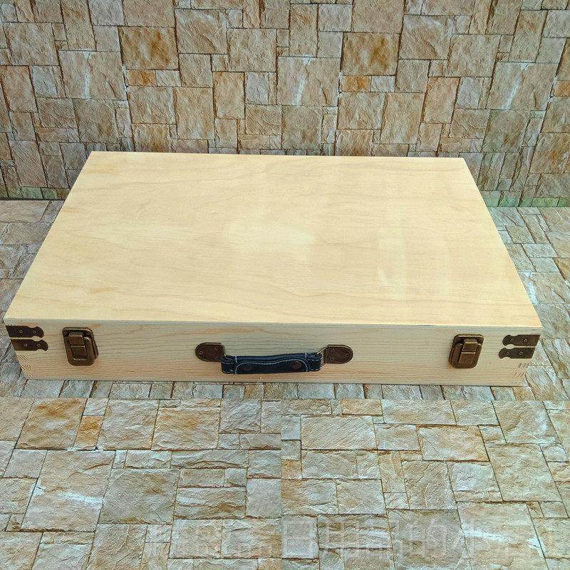 正品欧式古整手提纳箱储物木箱衣服收纳盒木收箱工具复理箱大号小