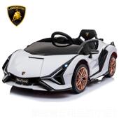 正品 博基尼儿童动电车四轮汽车男女小孩玩具车可坐人宝宝带童车兰