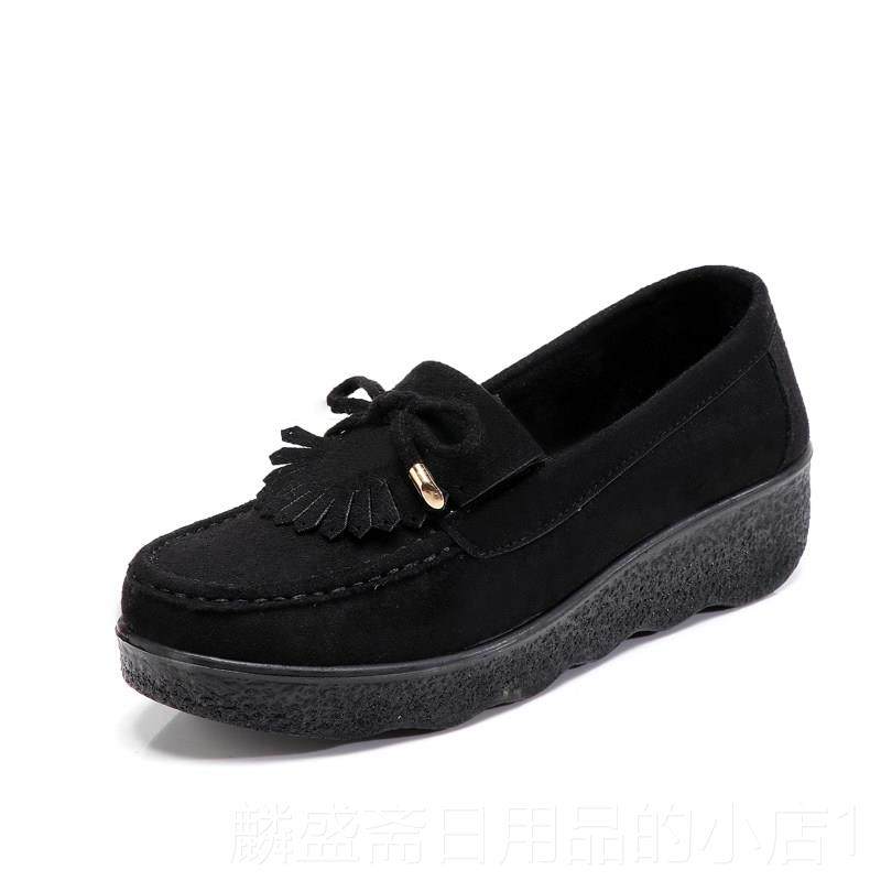 正品老北京布鞋女春秋新款坡跟软底妈豆松糕鞋鞋厚单底圆头休闲豆,女鞋,松糕（摇摇）鞋,淘宝优惠券,粉丝福利购,淘宝优惠卷