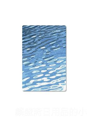 正品TRI创P原PY设计 波湖面光粼粼 涟浪漫漪 客厅卧室蓝色彷羊绒