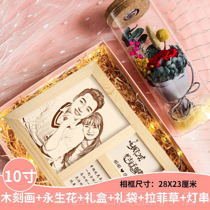 正品结婚纪念日老礼物送婆老公照片生日定有制实用意义爱情侣恋一