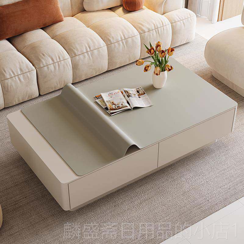 正品纯色皮革茶几桌布免洗防油几防水茶垫子客奢厅餐垫轻高级感桌