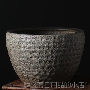 正品覆古陶瓷大缸种花盆用室外庭养鱼盆荷花睡莲金树鱼家水缸特院