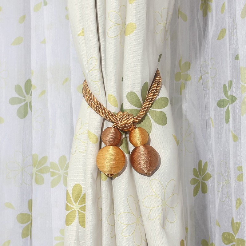 婚房/家用绳子窗帘绑绳别墅窗帘扣珠帘扎束带绑带家居窗帘结高端