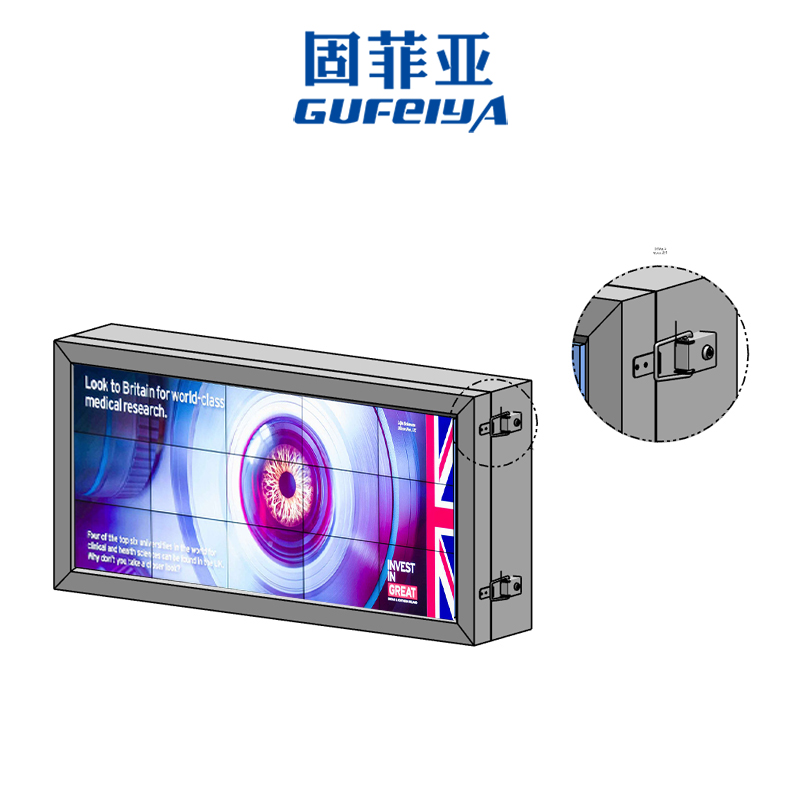 不锈钢广告牌灯箱锁候公交站台锁滚动搭扣锁宣传栏锁扣老式家用