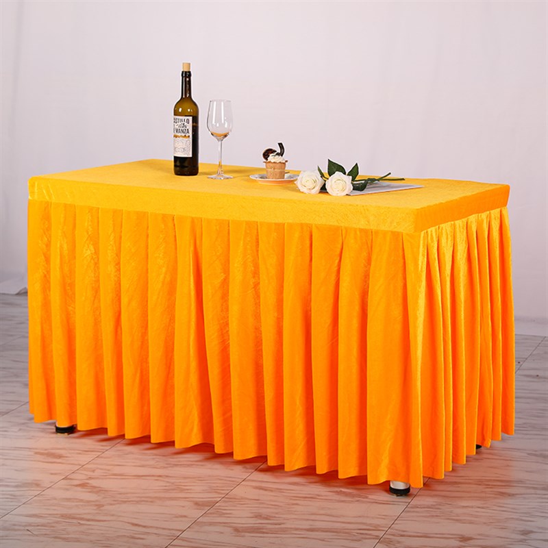 手工蓝色红色金丝绒布料台布办公室会议室桌布乒乓球台展会签到台