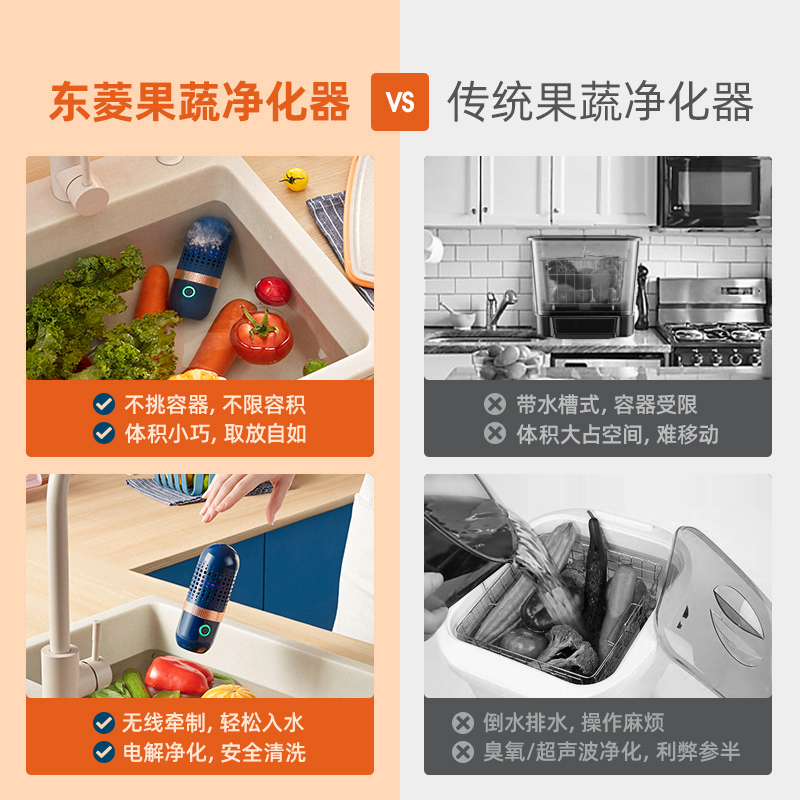 德国超声波果蔬清洗机家用水果蔬菜净化器食材杀菌机消毒清洗机器