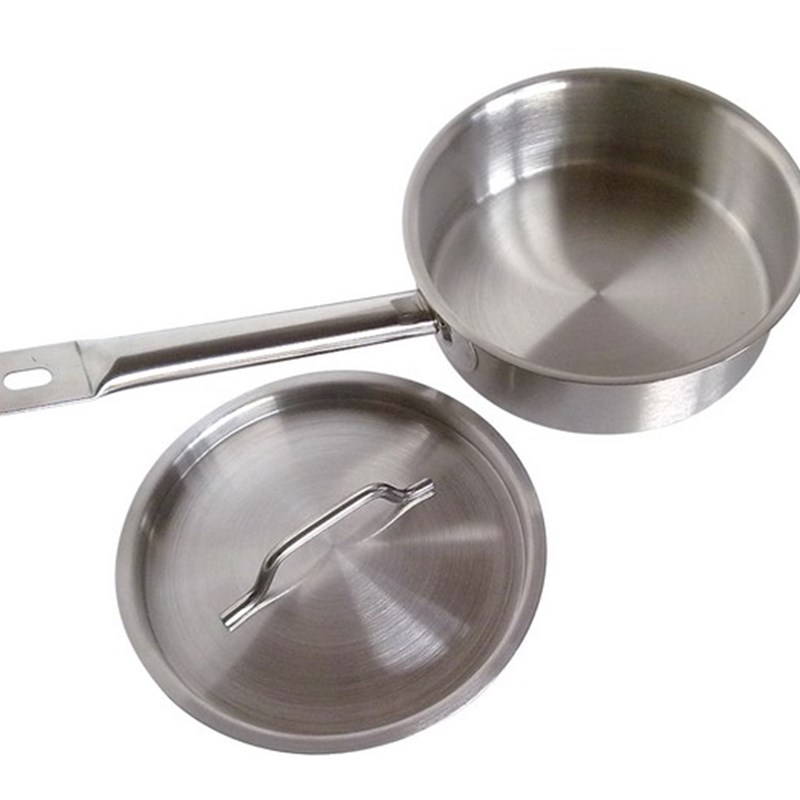 加厚不锈钢汁锅单柄汤锅奶锅复合底矮身粥锅煮面锅 电磁炉通用