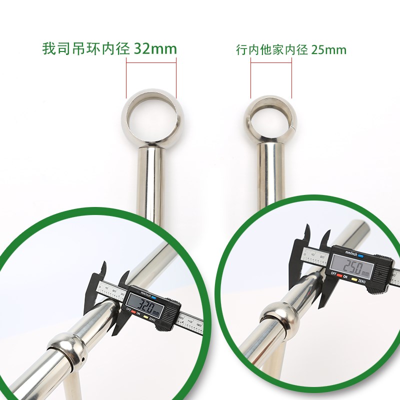 固定晾衣架阳台吊顶单杆式晾衣杆不锈钢杆晒衣架圆杆简易挂衣架