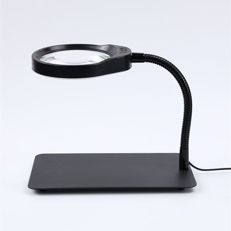 台式放大镜高清高倍带led灯家电维修10倍20倍修表工作台灯PD-032C