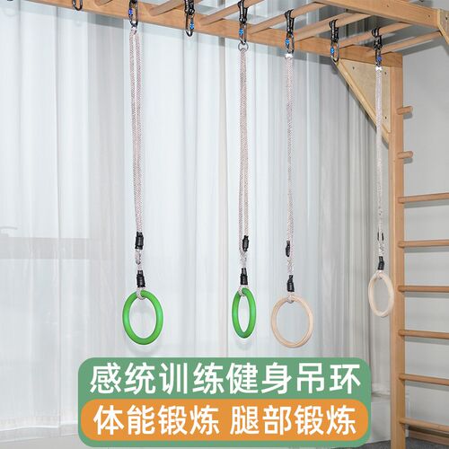 健身吊环秋千儿童感统训练器材幼儿园室内体能悬挂吊缆上肢力量