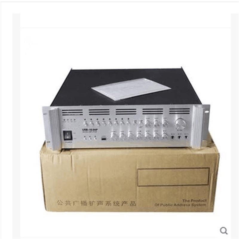 0W/1000W/10W/2000W大功率工程级定压功放机 8分区USB播放