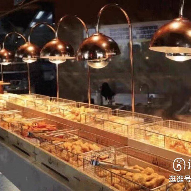 不锈钢水果面包筐明档展示餐具盘酒店商用自助餐炸品台展示架木托