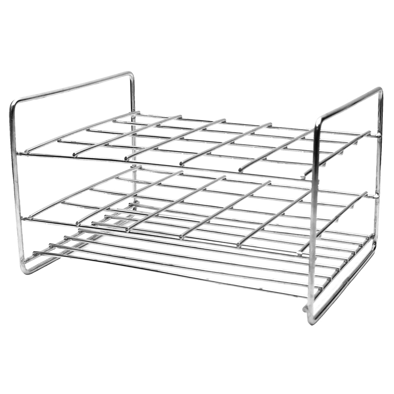 实验室不锈钢钢丝组培试管架玻璃管离心管架20 孔比色管架防锈