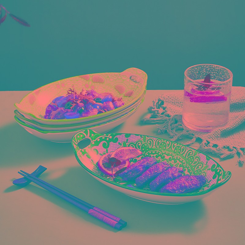 芝士焗饭烤盘陶瓷双耳蒸盘烤箱创意菜盘蒸鱼盘家用烤碗烘焙焗饭碗