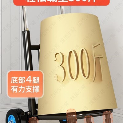手拉车迷你折叠静音便携小推车拉货大轮子简易老年人购物进货小车