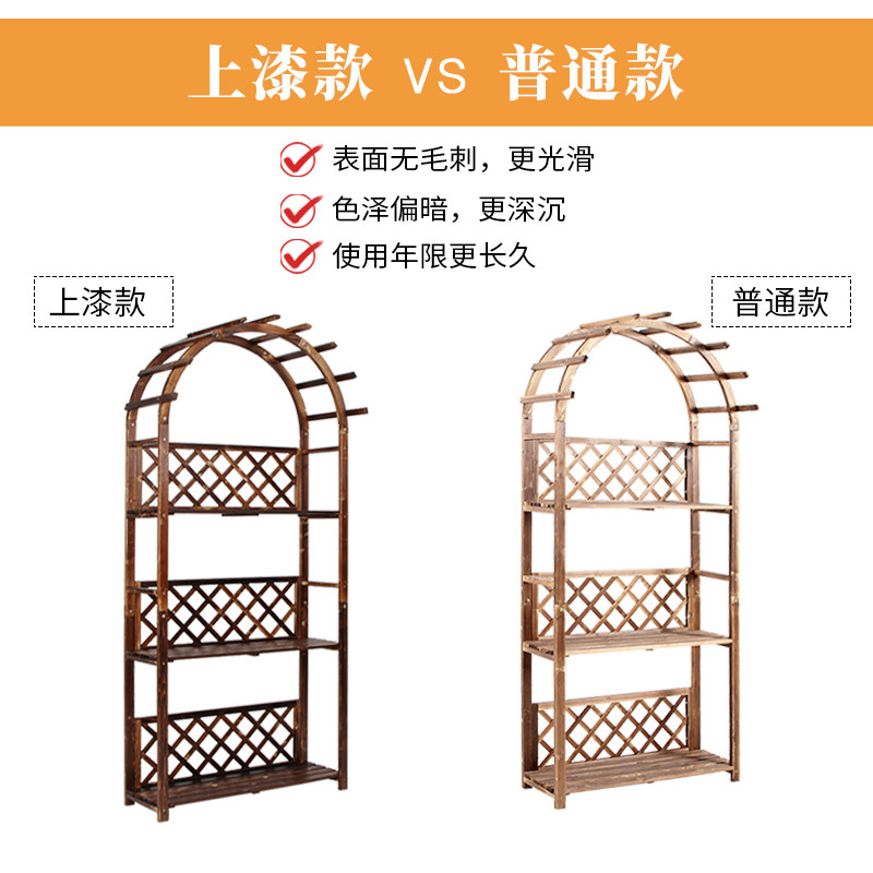 Акриловые / Perspex 花架置物架防腐实木多层阳台室内多肉植i物花盆架角落花架子落地