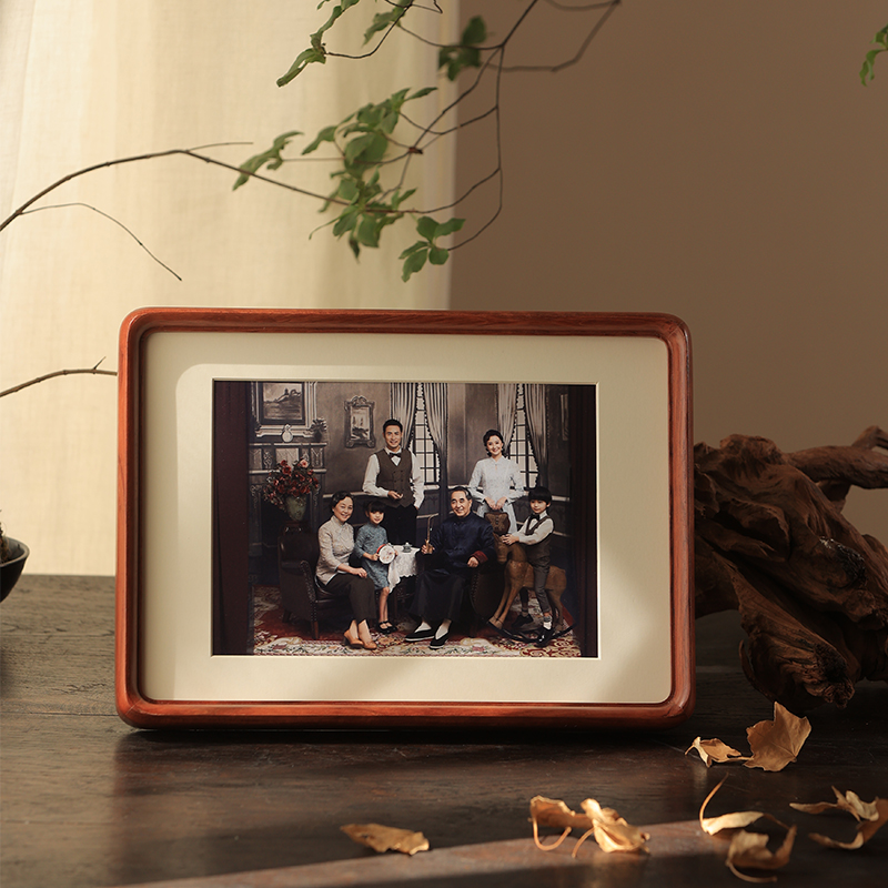 实木大相框摆台6寸7寸8寸10寸装裱全家福照片墙定制宝宝画框挂墙