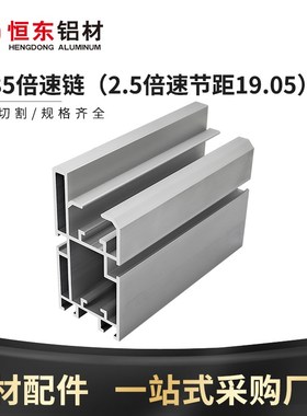 4385倍速链铝型材2.5倍速节距19.05组装线铝合金BS25-C206B链条