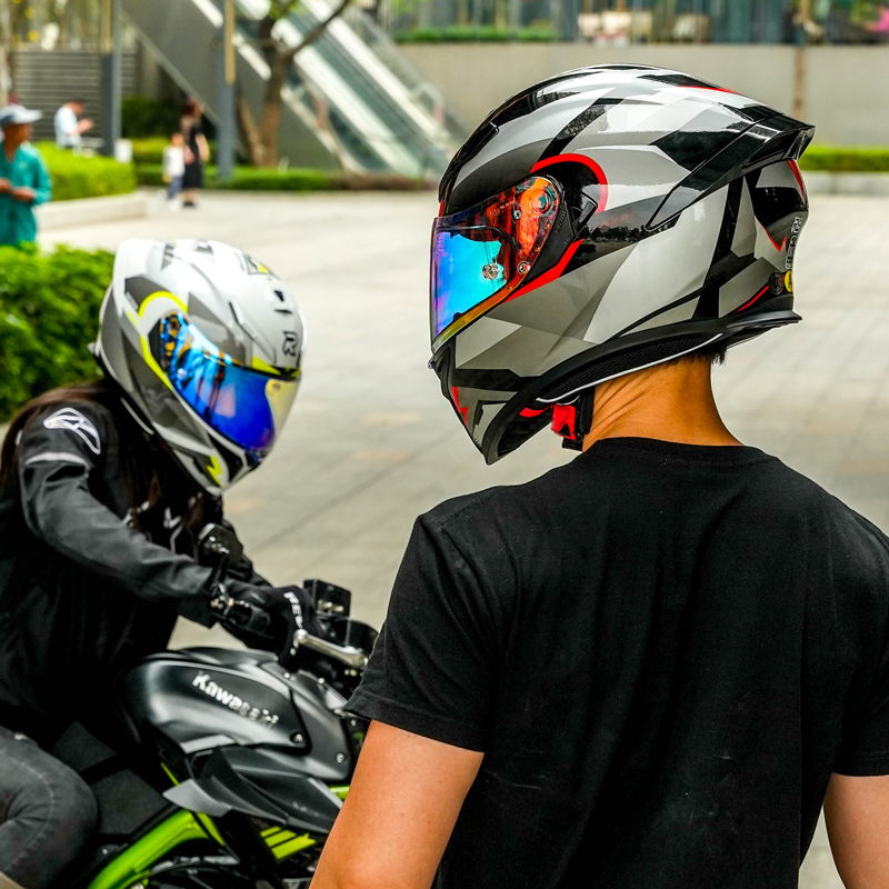 Rsv摩托车头盔冬季全盔防风保暖男女电动车安全帽3c认证四季通用