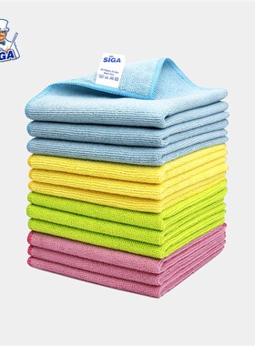 MR.SIGA超细纤维抹布卫浴擦拭高效吸水厚实耐用家务清洁不掉毛