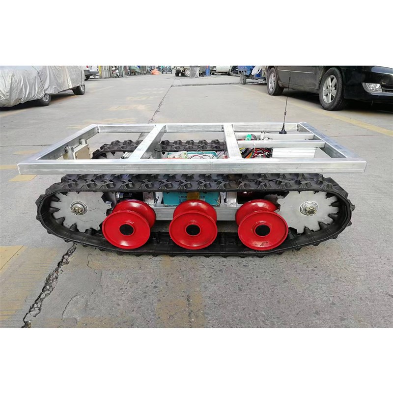 电动履带车遥控底盘爬山虎运输车工程机械割草机底盘差速后桥电机