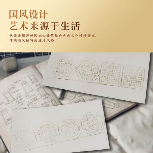 瑰专利 ml透明国风走瓶 10mlIEK玫金5香水瓶 15m珠l国潮滚珠瓶