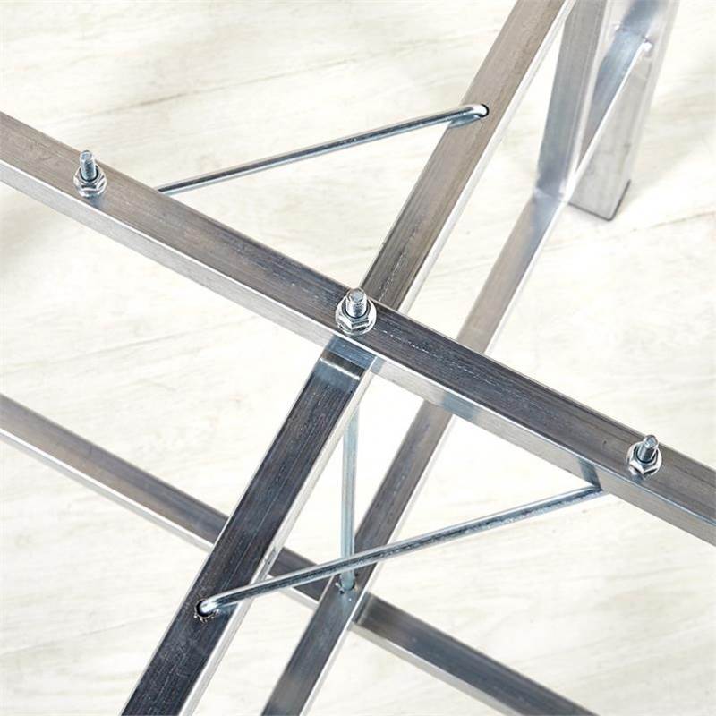 。圆桌铁架家用简易餐桌腿桌脚架子耐用伸缩可携式桌子活动支架加