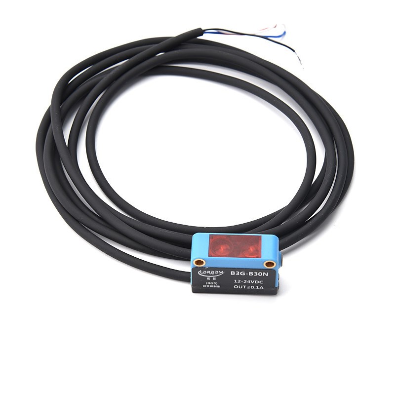 罗舸漫反射式B3G方形光电开关-2VDC背景抑制型感应开关传感器